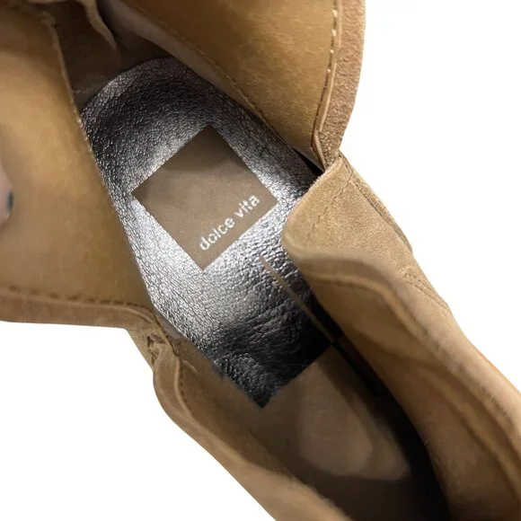 NWOT Dolce Vita Titus Suede Leather Slip On women's ankle booties size 9 - Picture 5 of 8